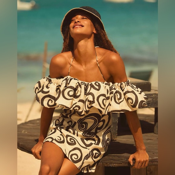 THE WOLF GANG MIRADOR LINEN MINI DRESS - Picture 9 of 9